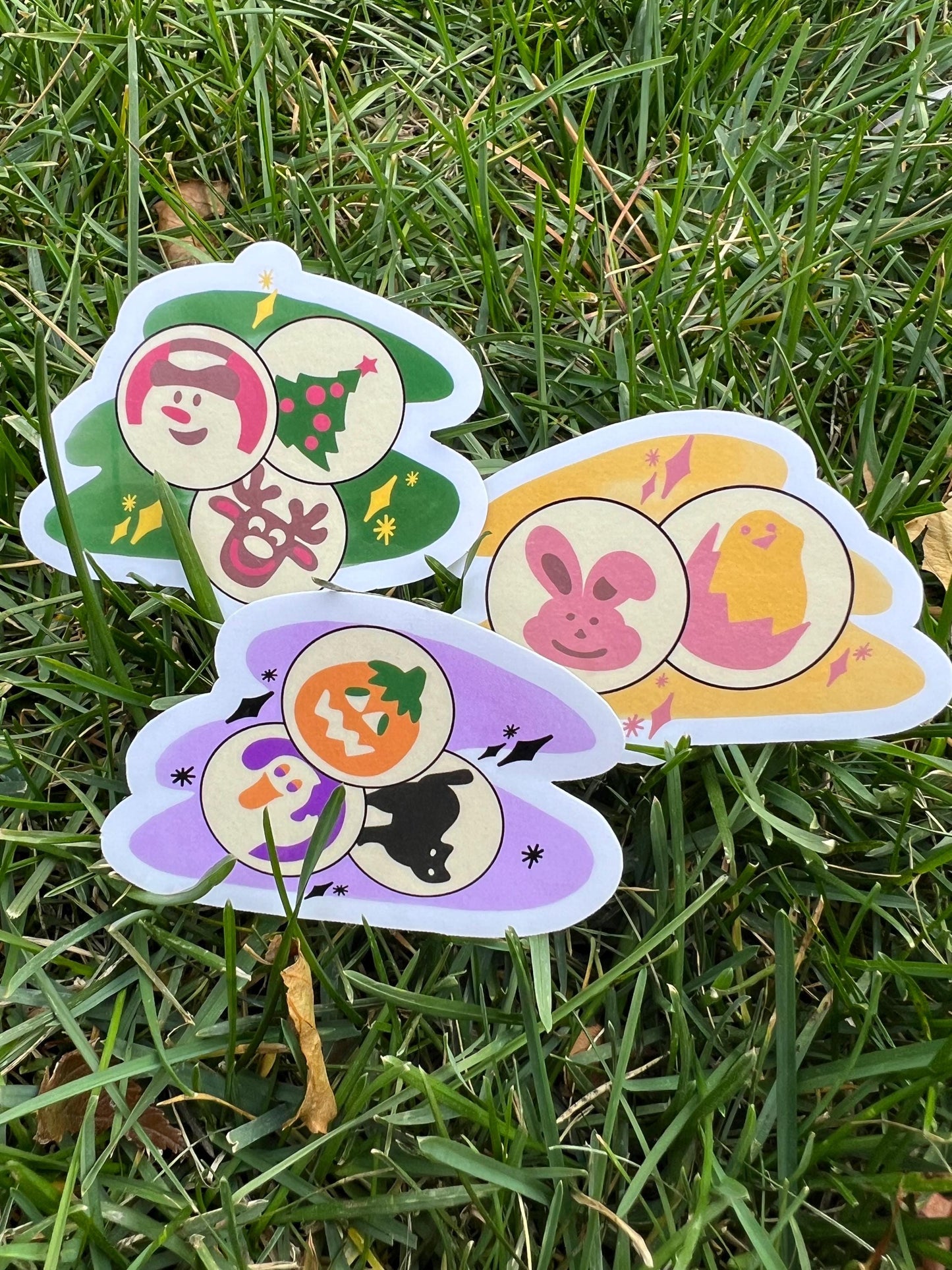 Seasonal Sugar Cookies, individual or 3 pack Stickers