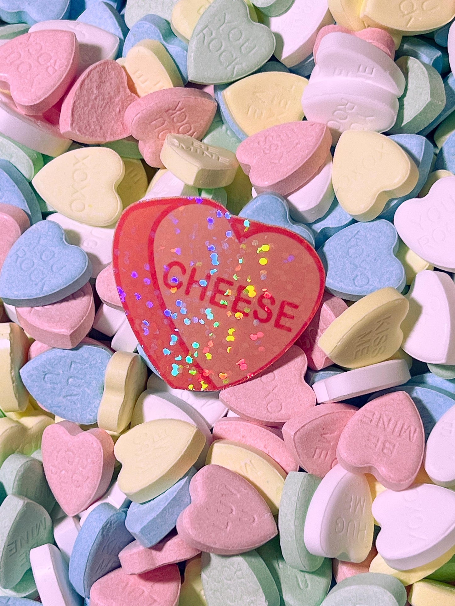 Food/Drink Themed Candy Hearts Stickers