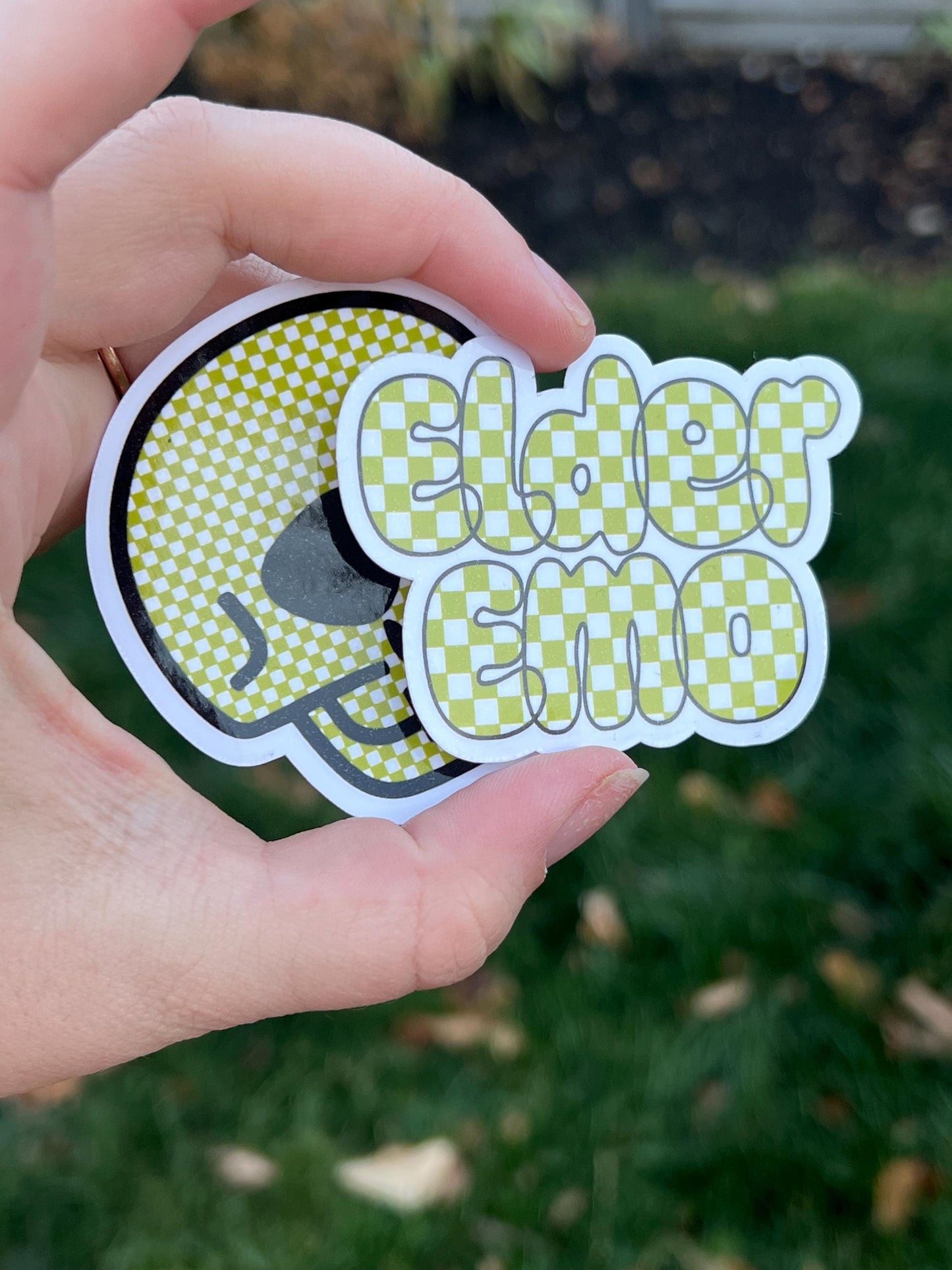 Elder Emo and Skull Stickers