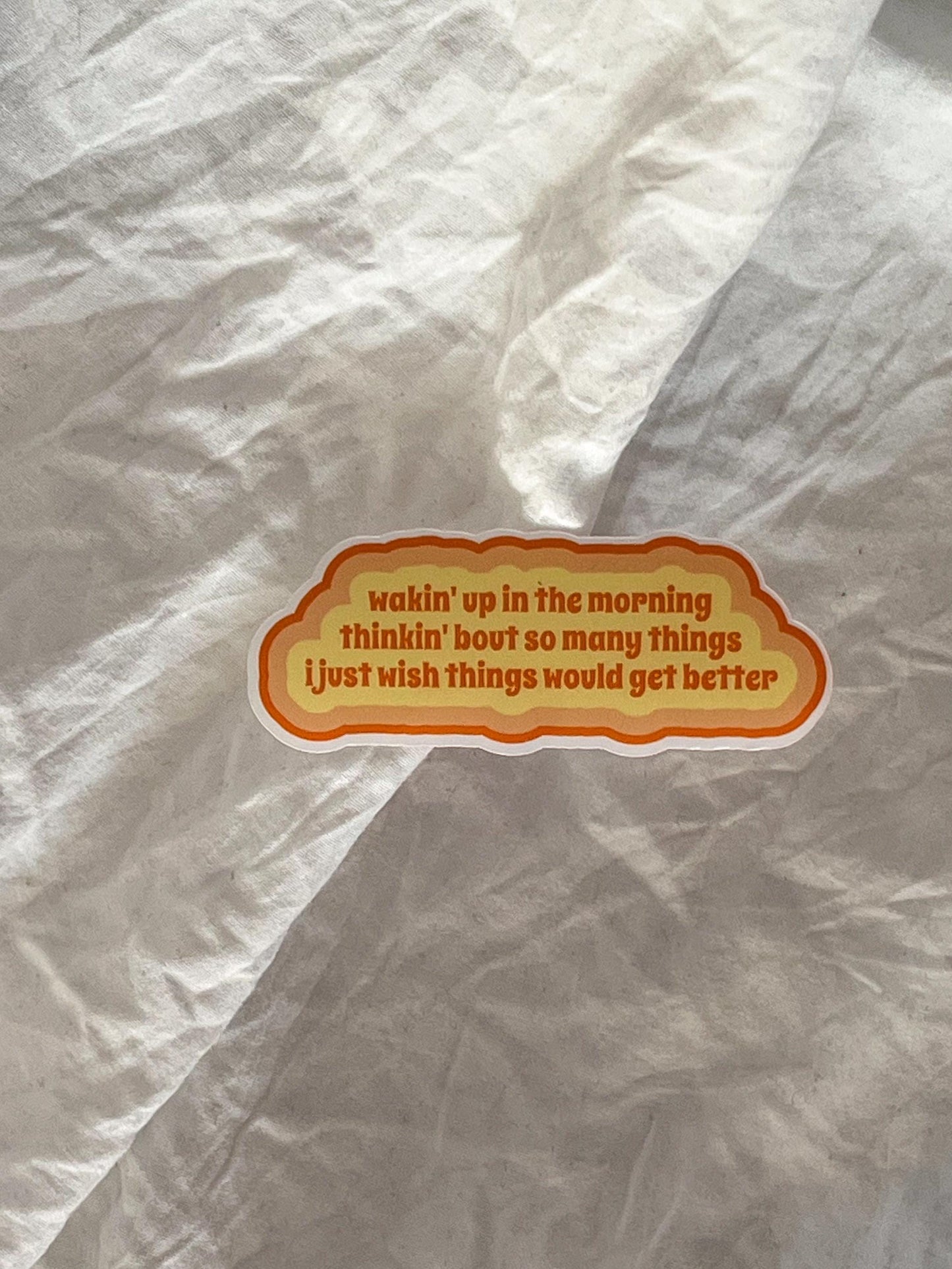 Gia’s Song Quote Sticker