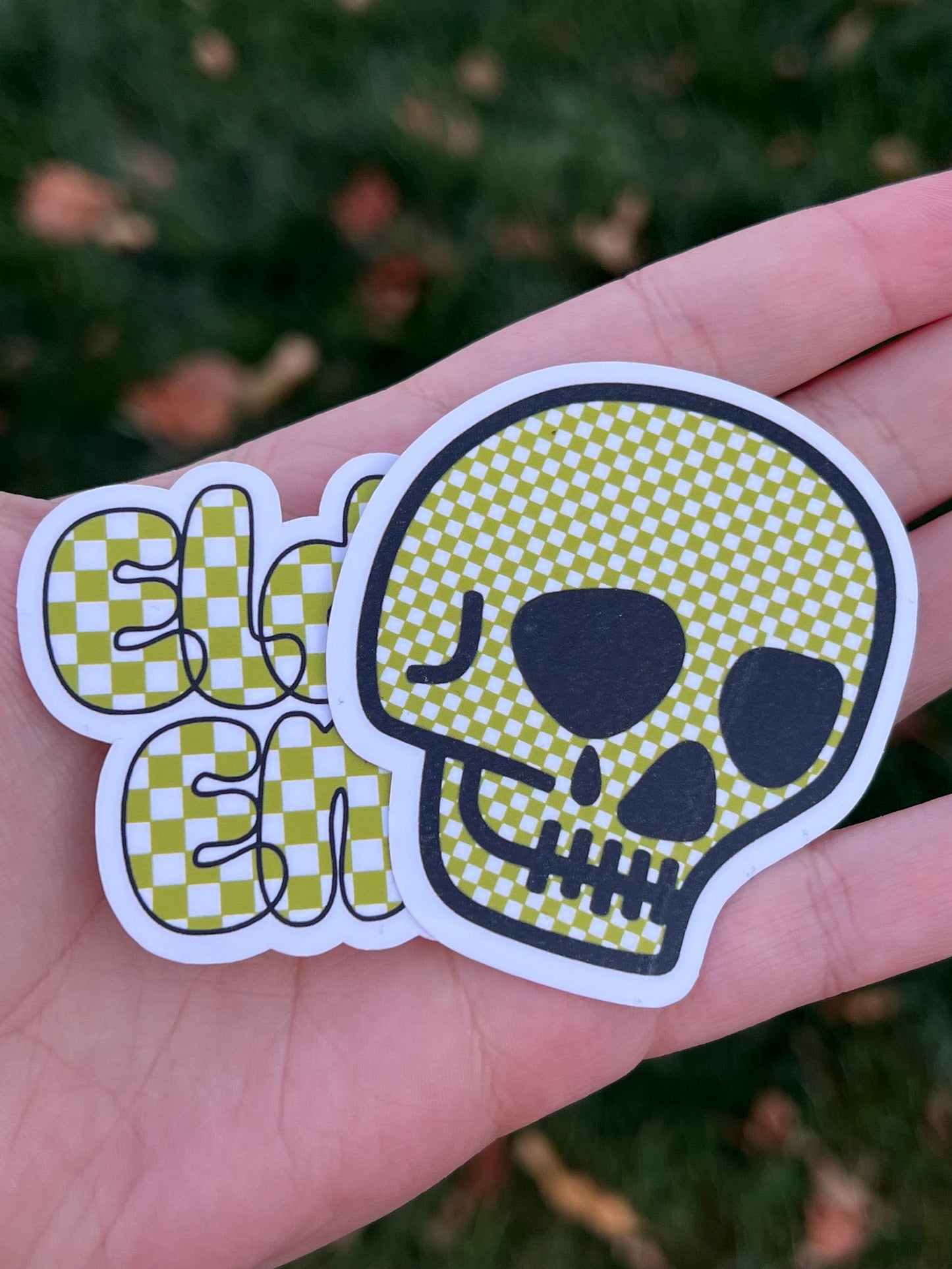 Elder Emo and Skull Stickers
