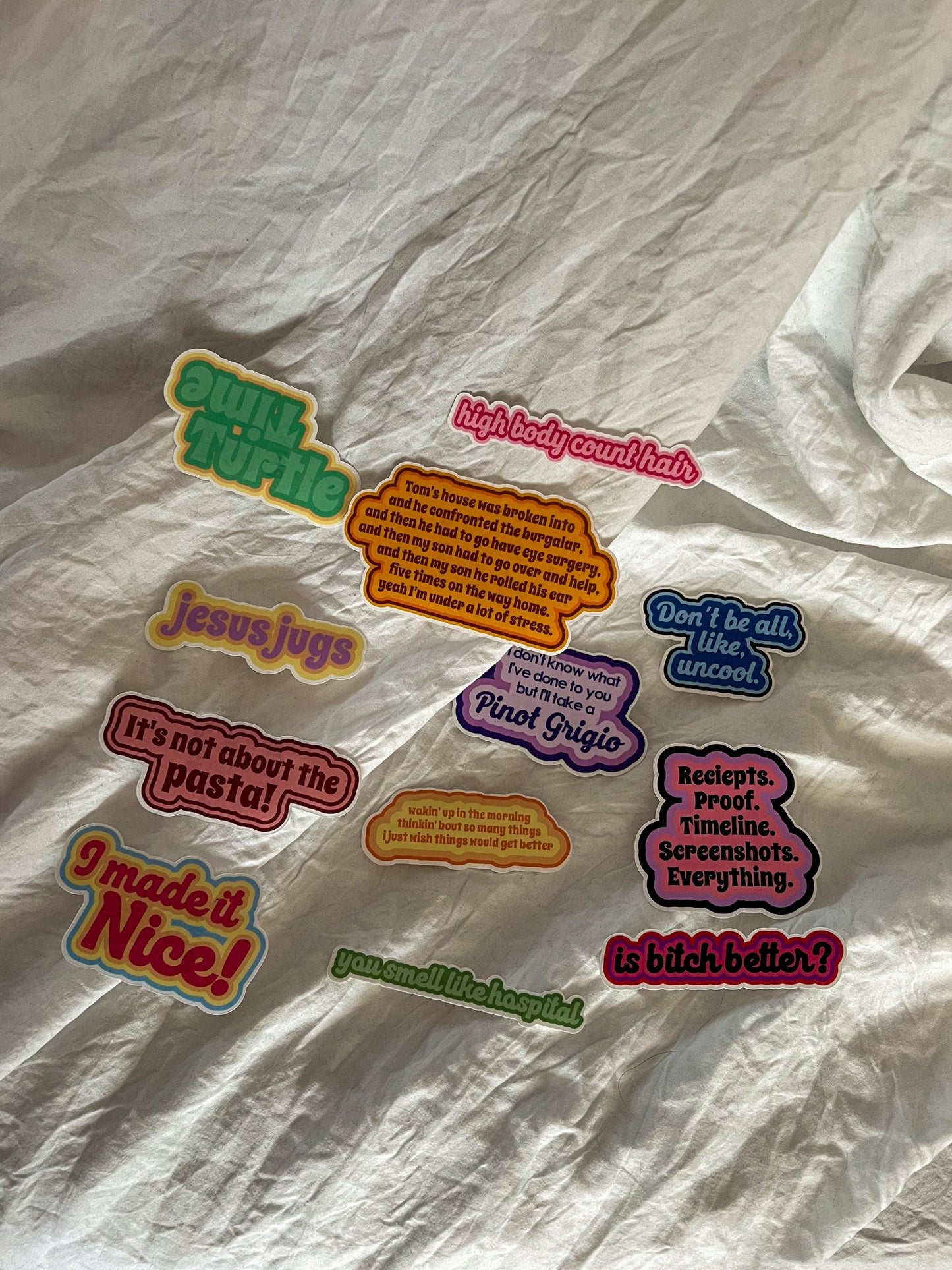 Gia’s Song Quote Sticker