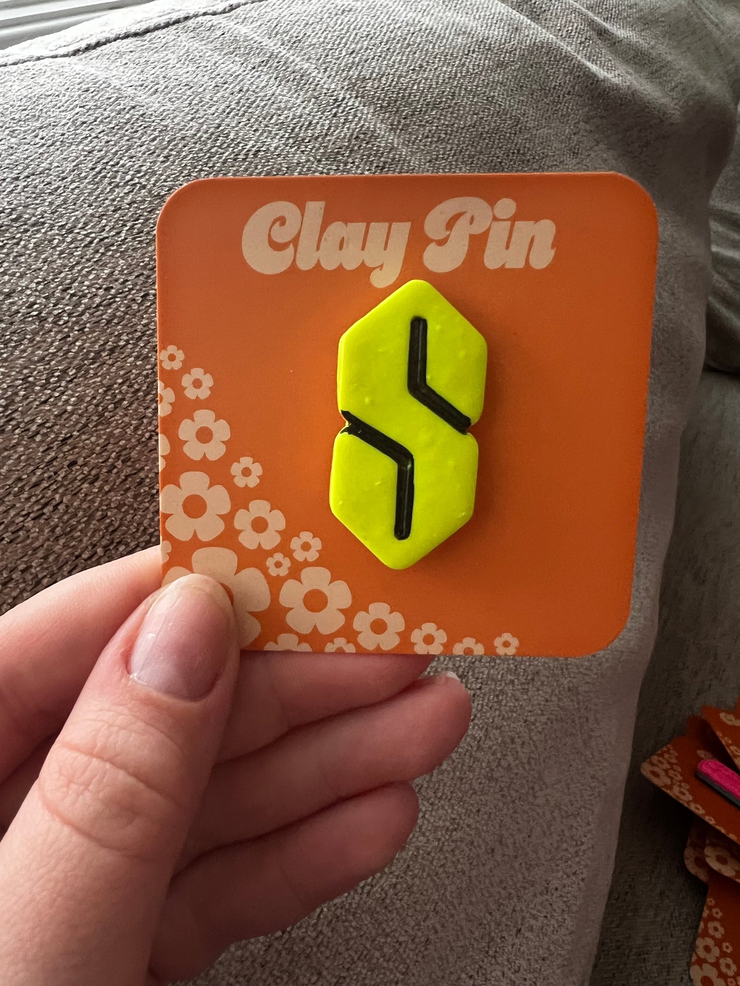 2000s S Clay Pin