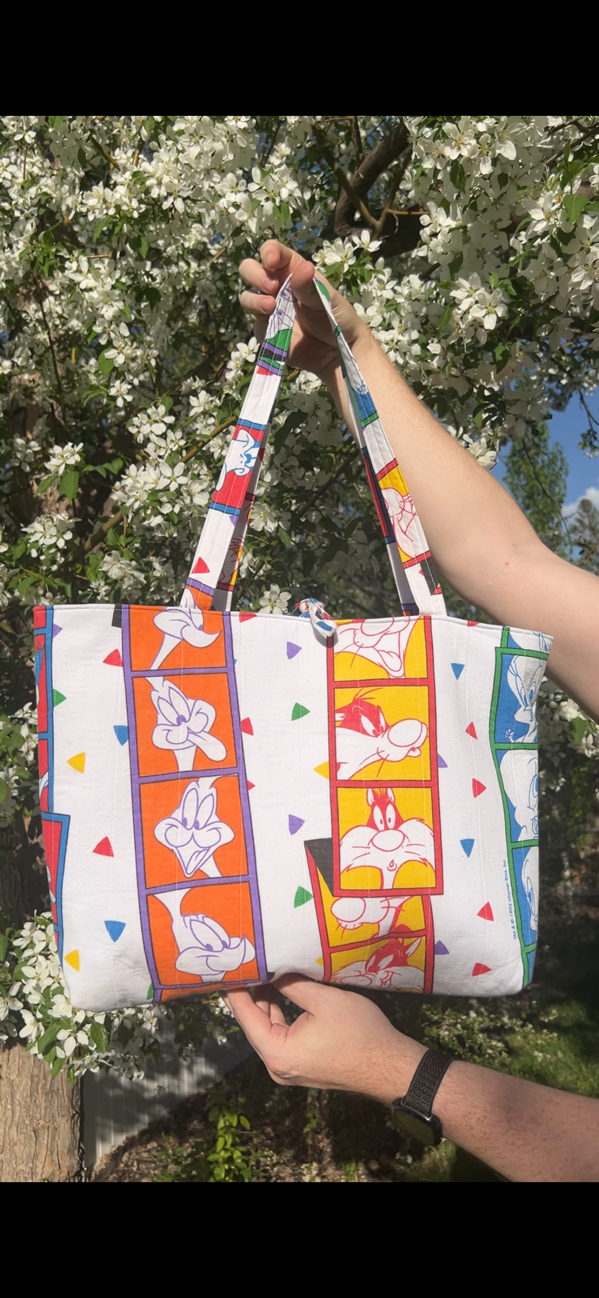 Looney Tunes - Upcycled Tote Bag