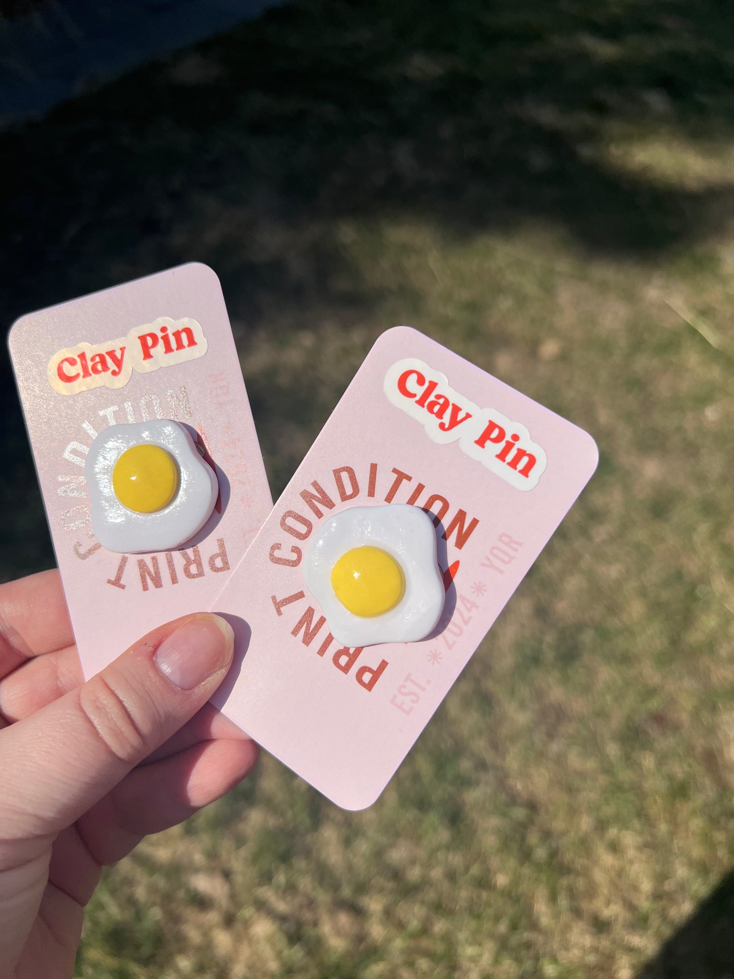 Egg Clay Pin