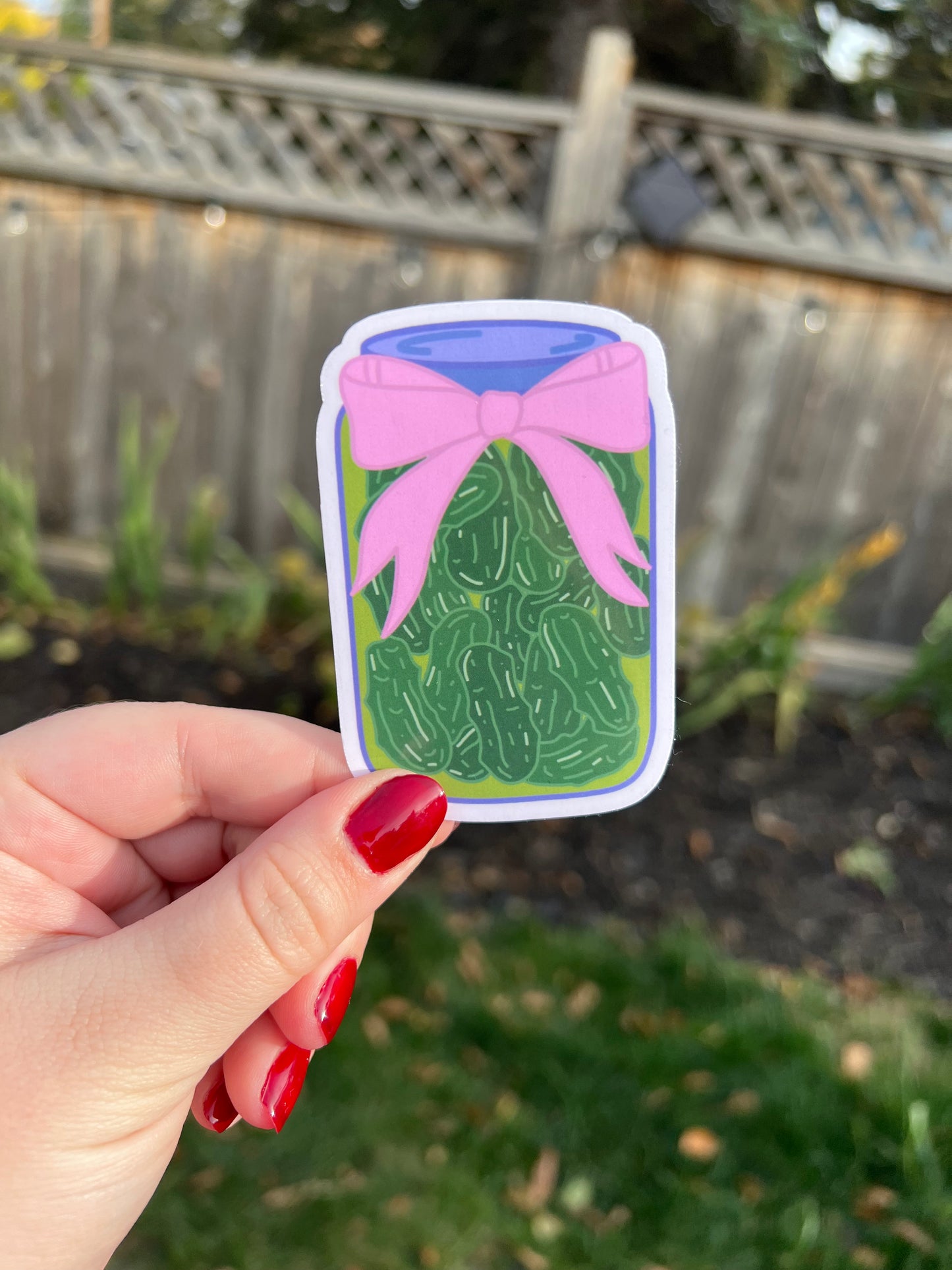 Coquette Pickles Sticker