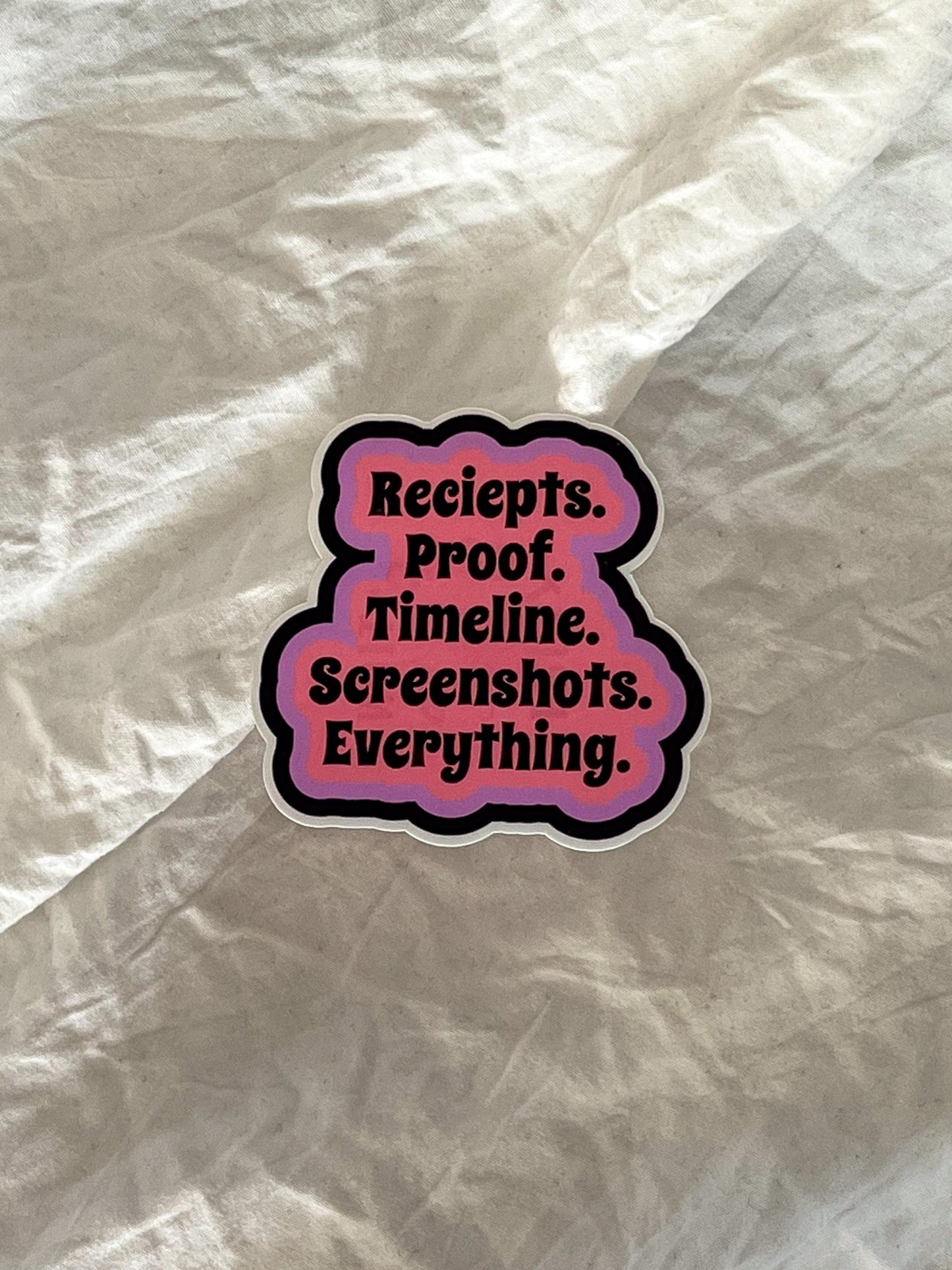 Heather Brought Receipts Quote Sticker