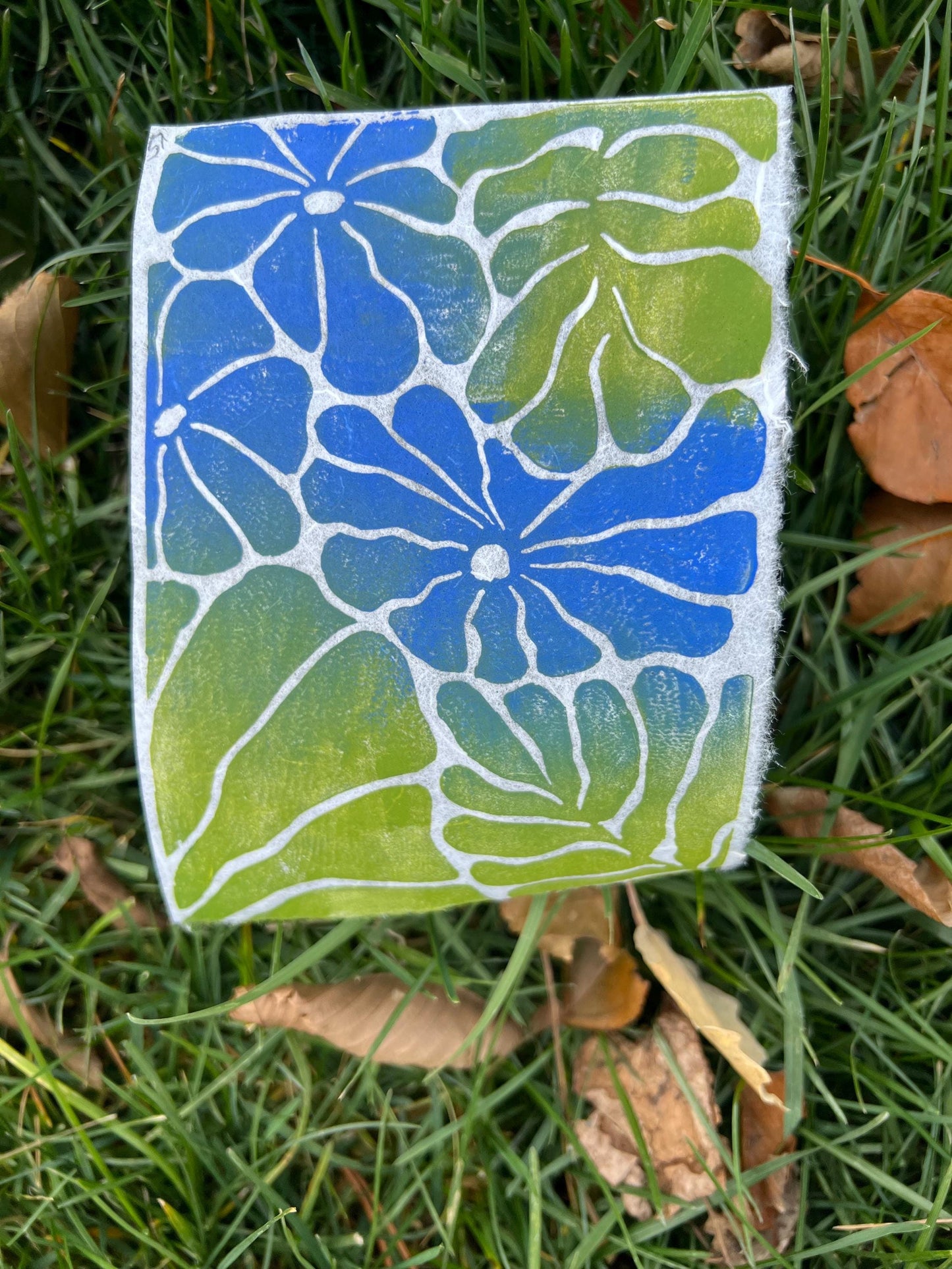 Botanical Print Linocut Block Print