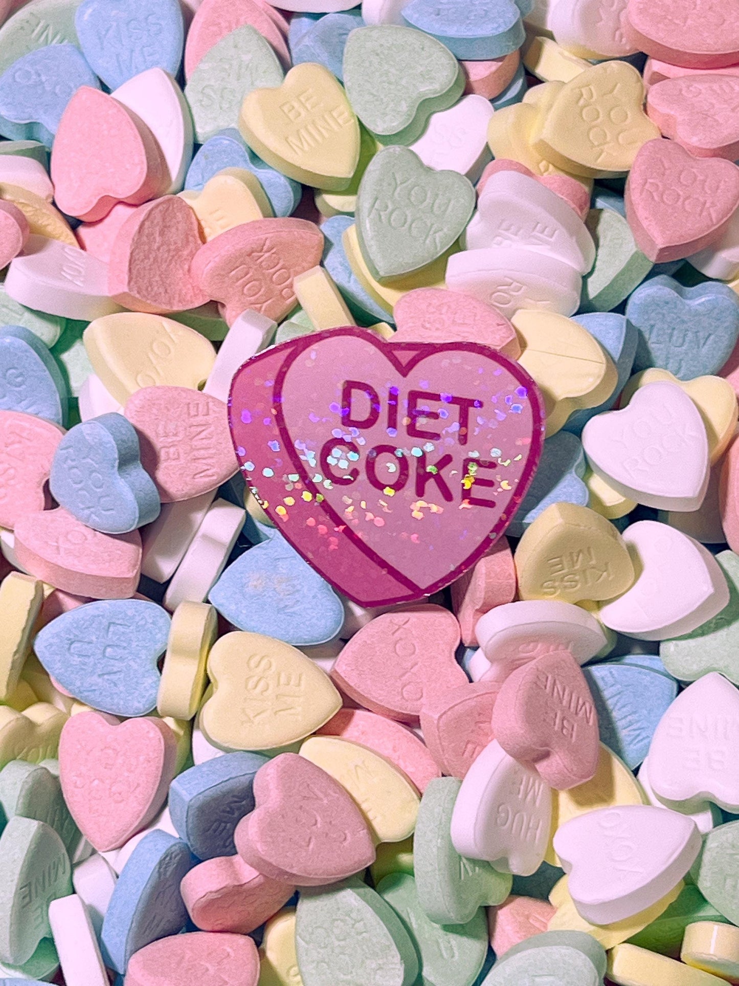 Food/Drink Themed Candy Hearts Stickers