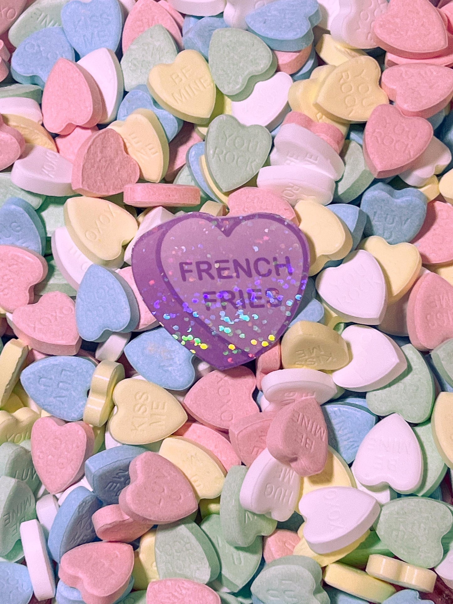 Food/Drink Themed Candy Hearts Stickers