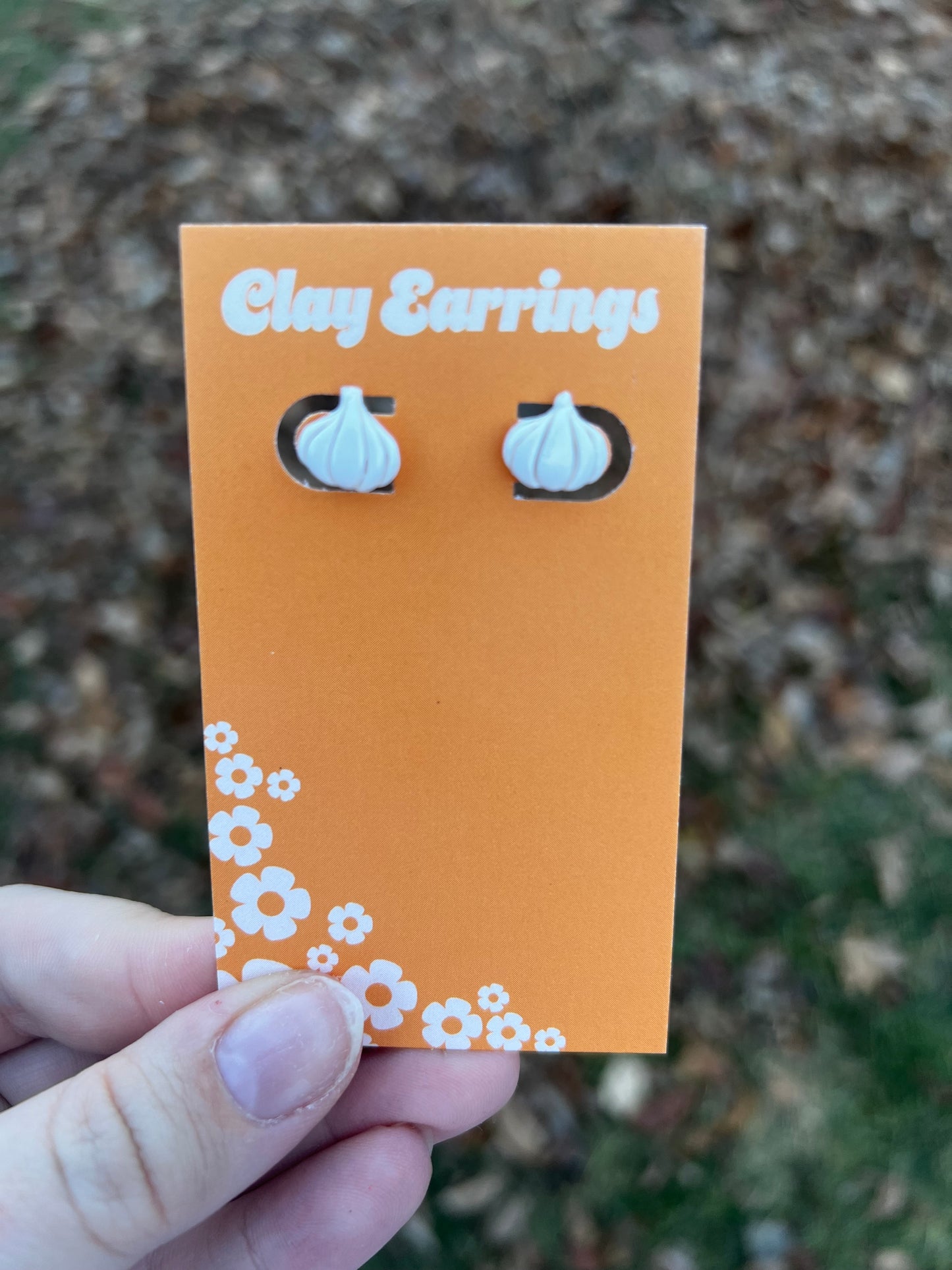 Pasta and Garlic Earrings