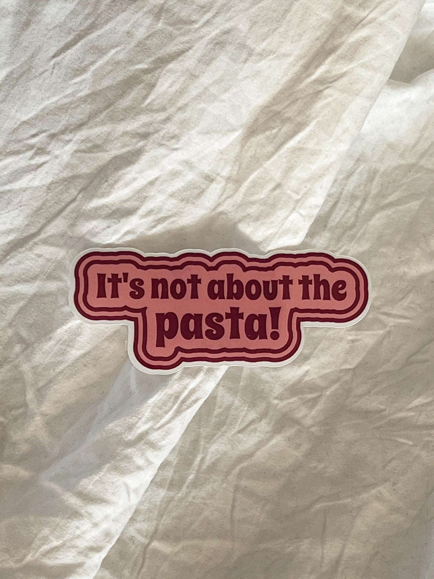 James Kennedy Pasta Quote Sticker