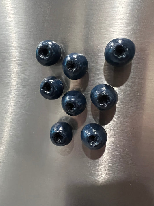 Mini Blueberry Clay Magnet