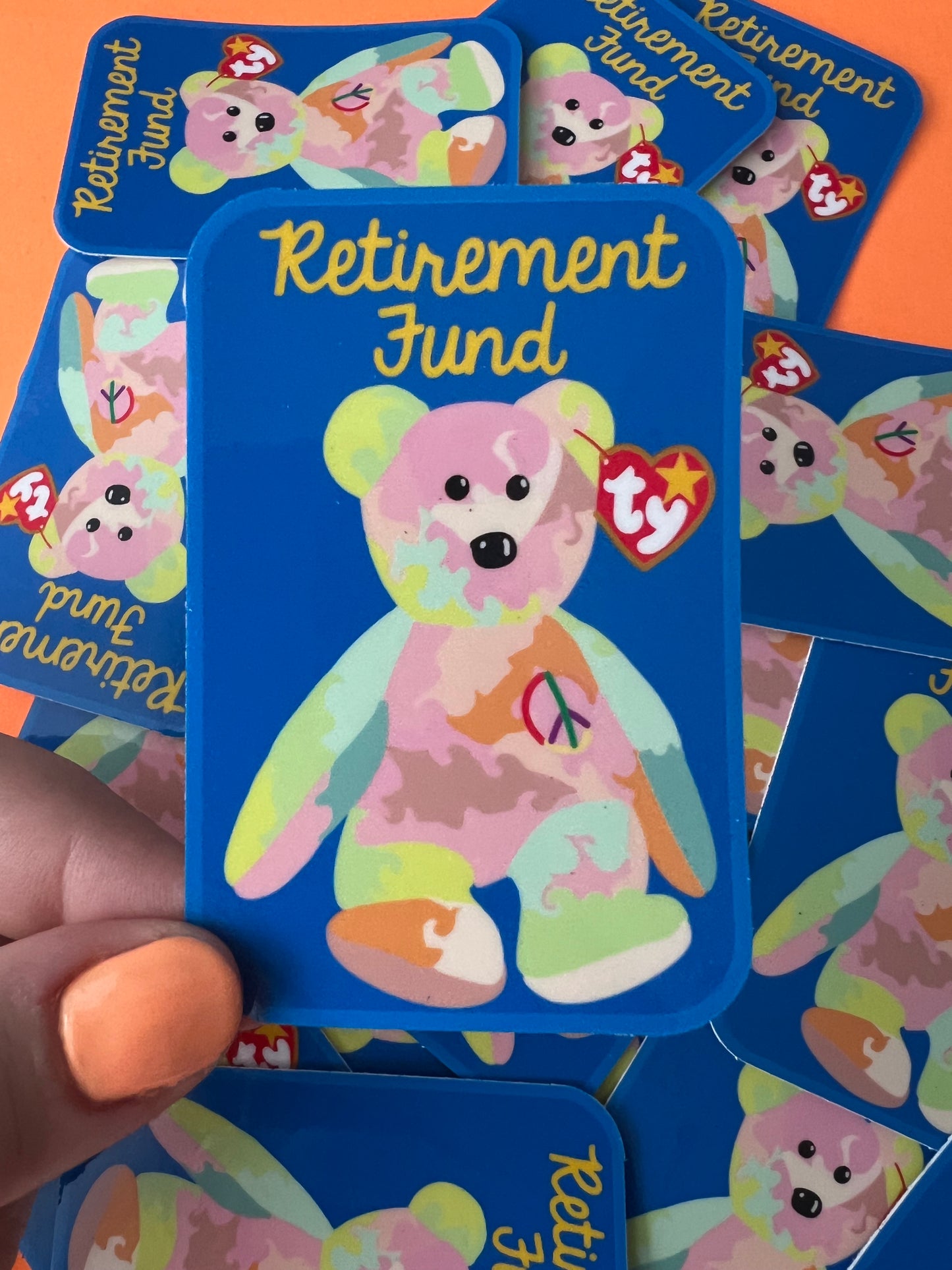 Beanie Baby Retirement Fund Sticker
