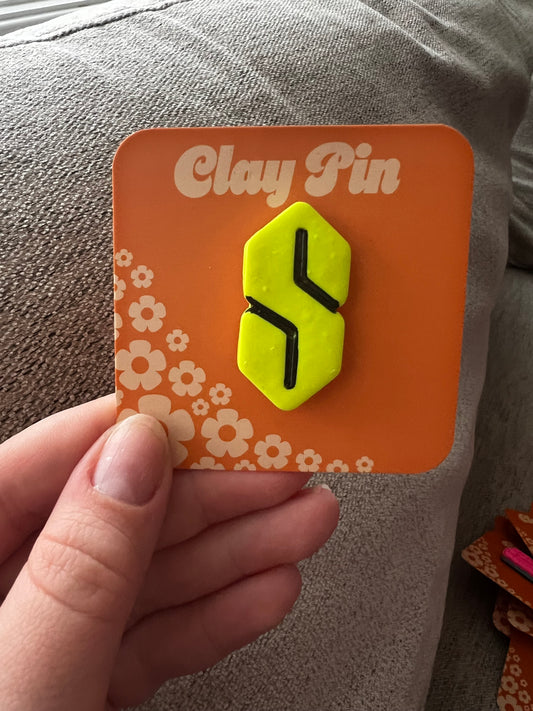 2000s S Clay Pin