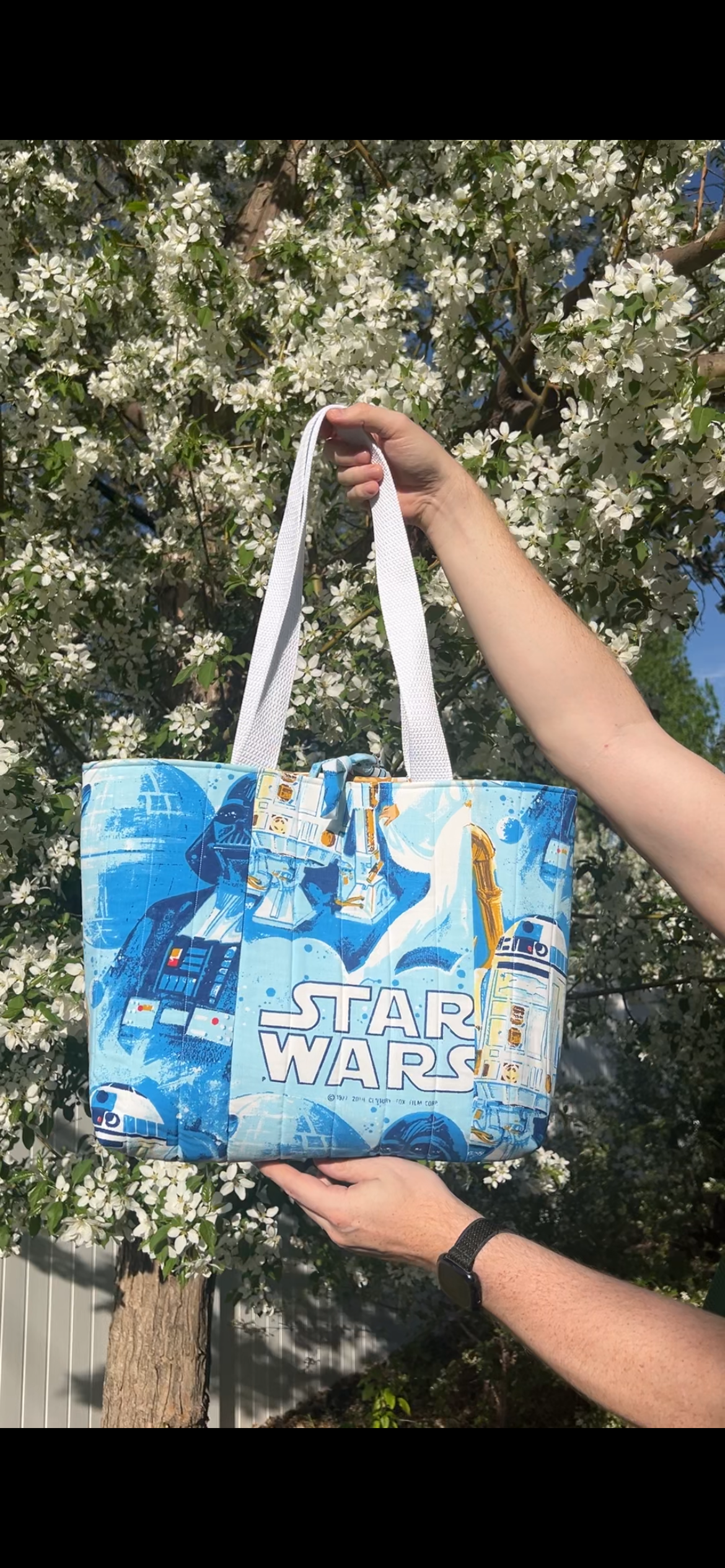 Space Wars 1977 - Upcycled Tote Bag