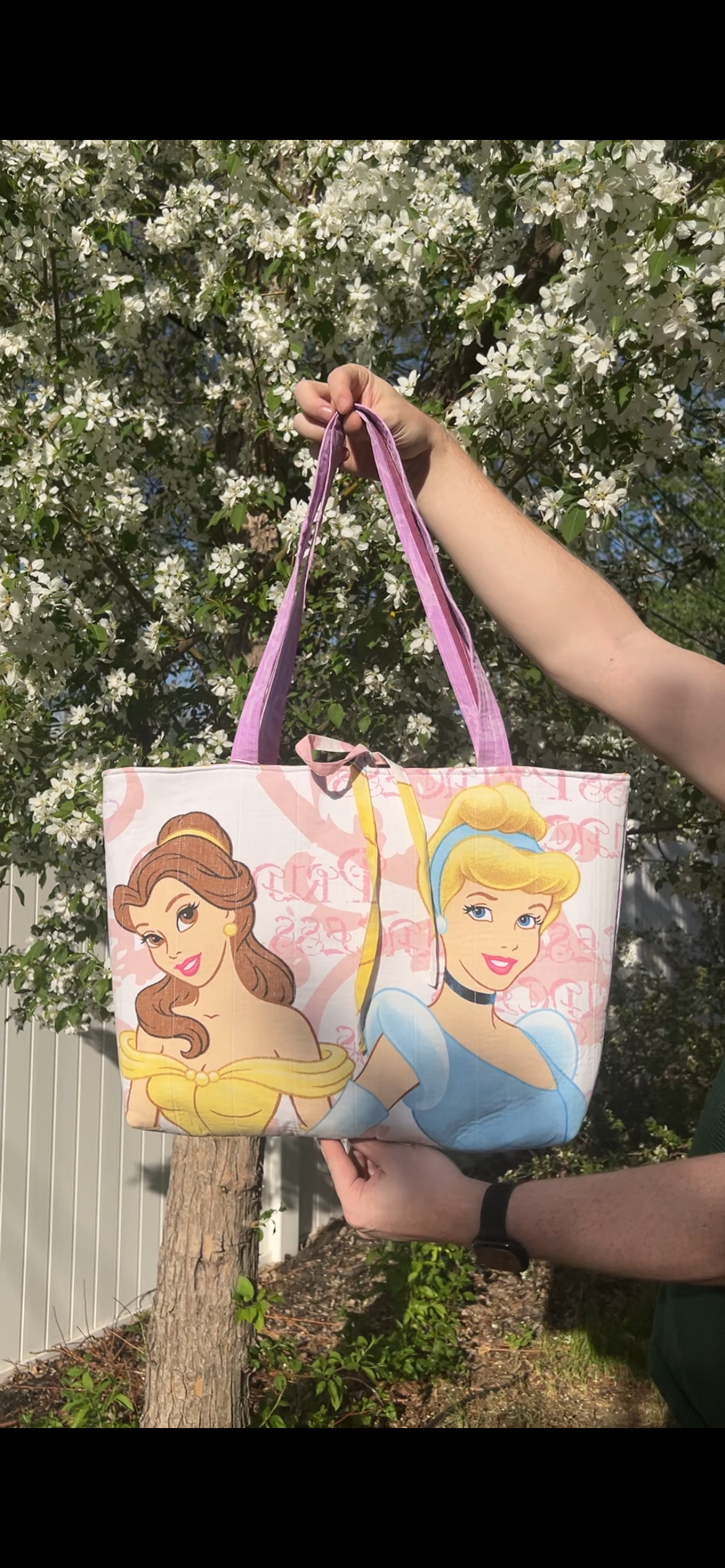 Princesses - Upcycled Tote Bag