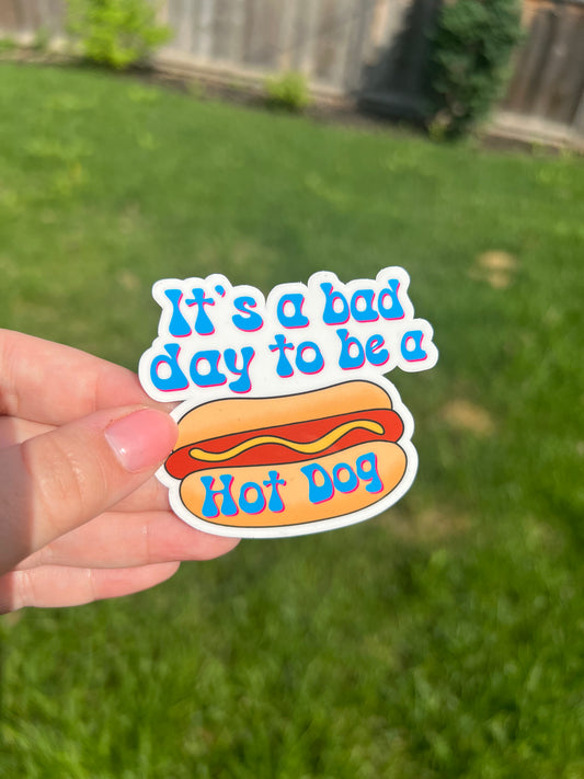 It's a bad day to be a hotdog Sticker