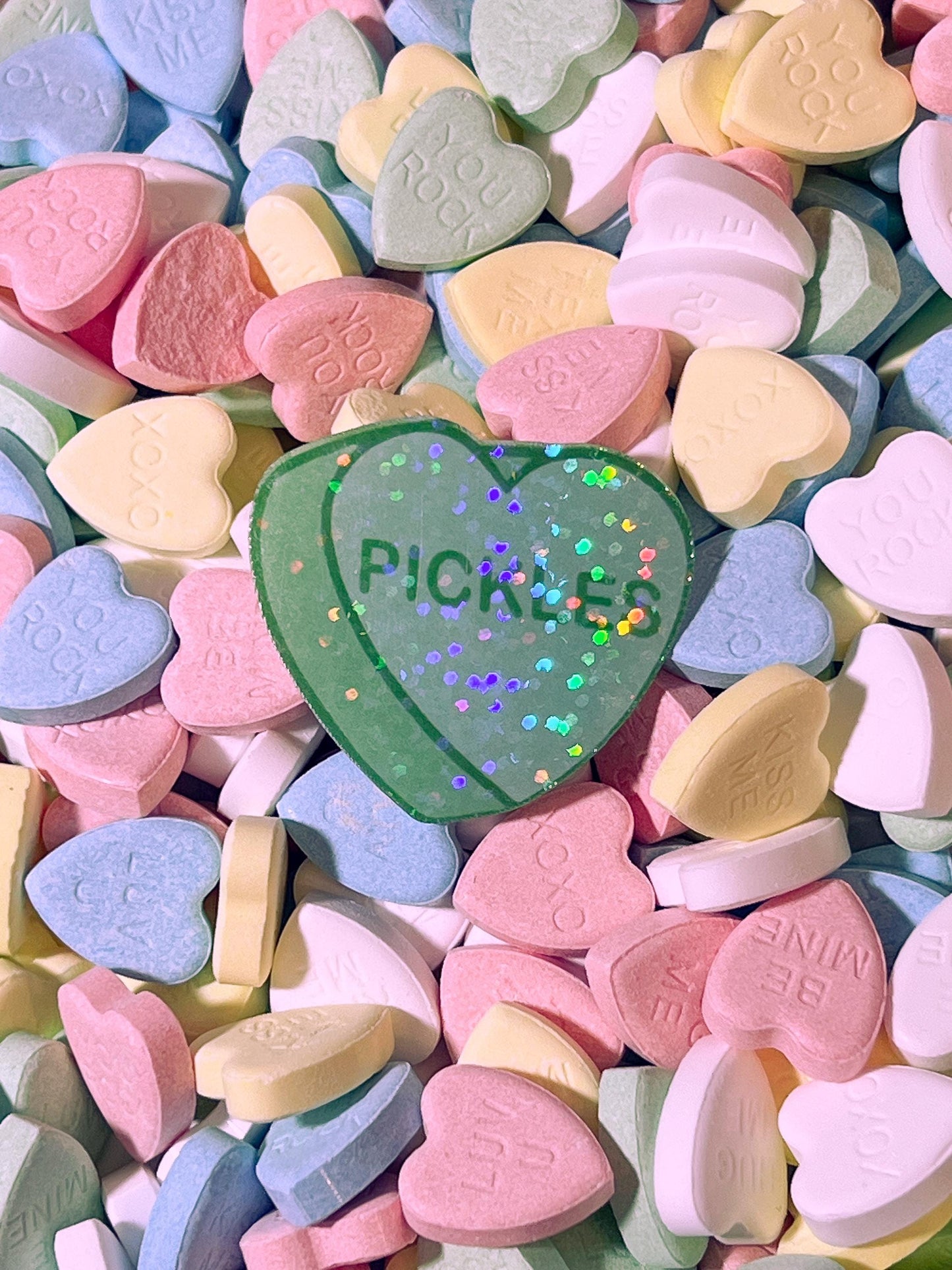 Food/Drink Themed Candy Hearts Stickers