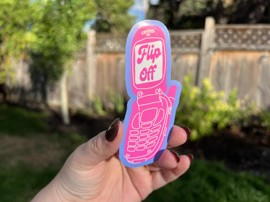 Flip Off Sticker