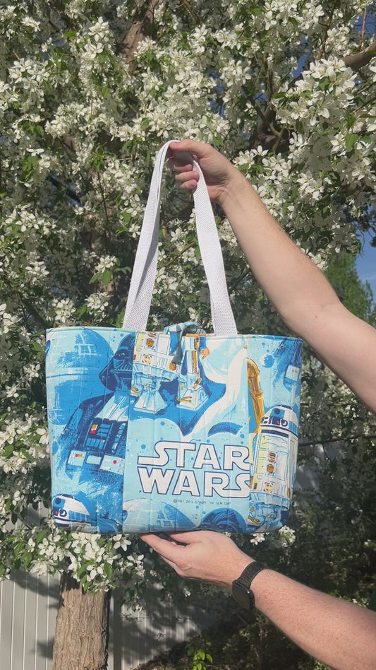 Space Wars 1977 - Upcycled Tote Bag