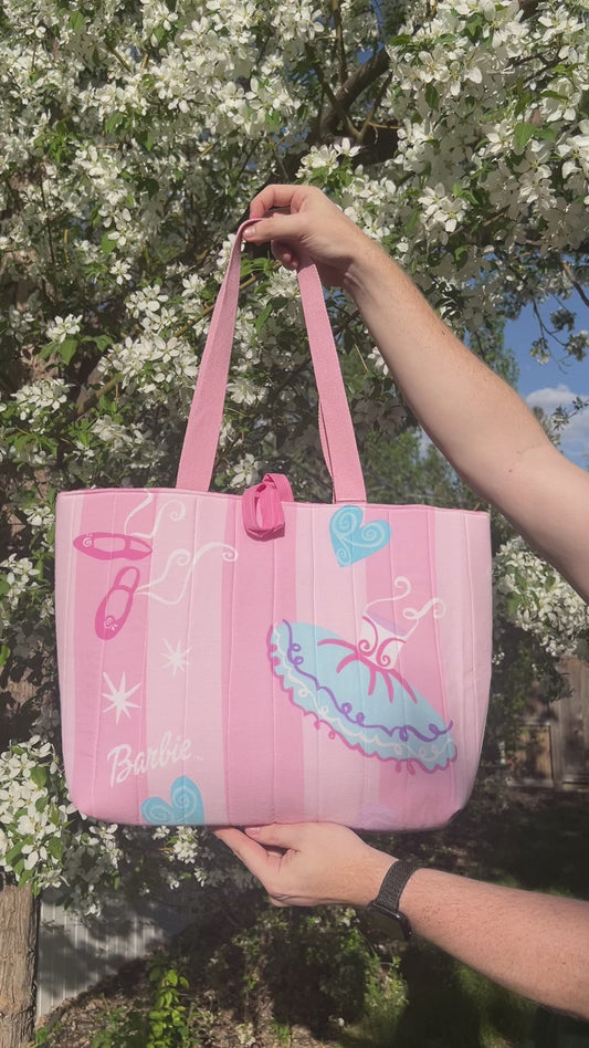 Ballerina Barbie - Upcycled Tote Bag