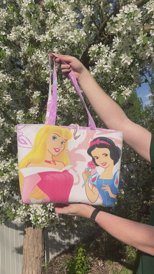 Princesses - Upcycled Tote Bag